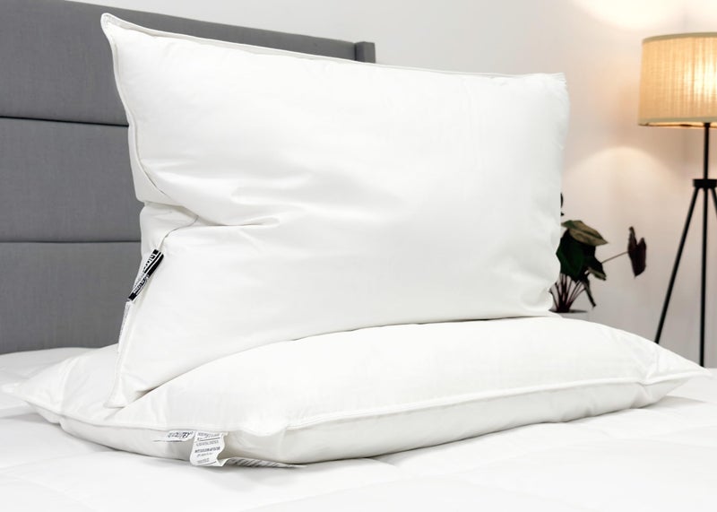 Pillowtex Hotel Feather and Down Standard Size Bed Pillow Set (2 Pack) - Image 2
